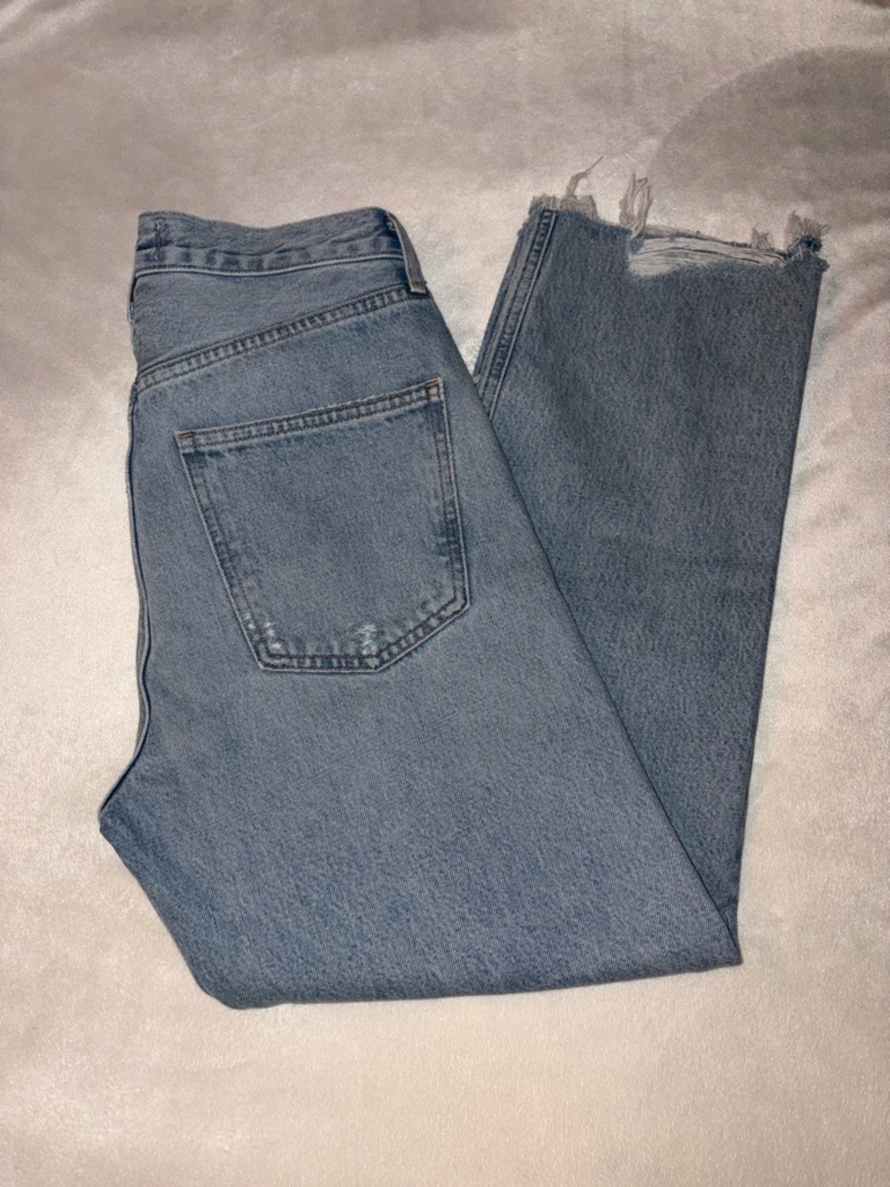 Agolde 90s Crop High Rise Distressed Jeans Size 25